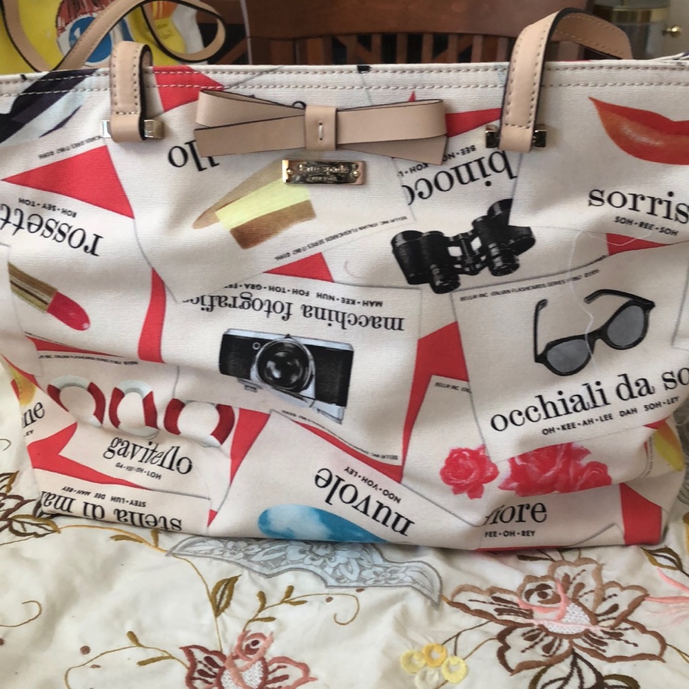 Kate Spade Via Limoni Flashcard Tote